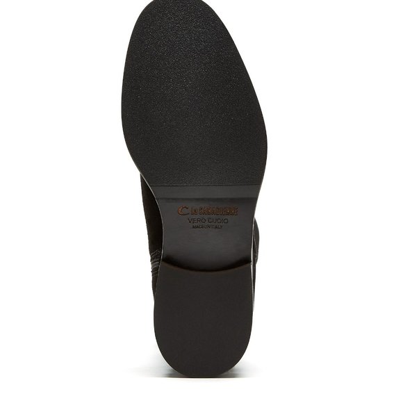 BNIB La Canadienne Banks Thigh High Black Suede Boots with Tassels - Picture 3 of 5